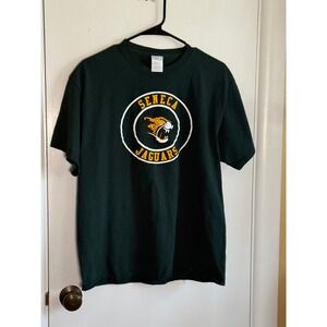Port & Company Seneca Jaguars Graphic T-Shirt Mens Large Forest Green PC54